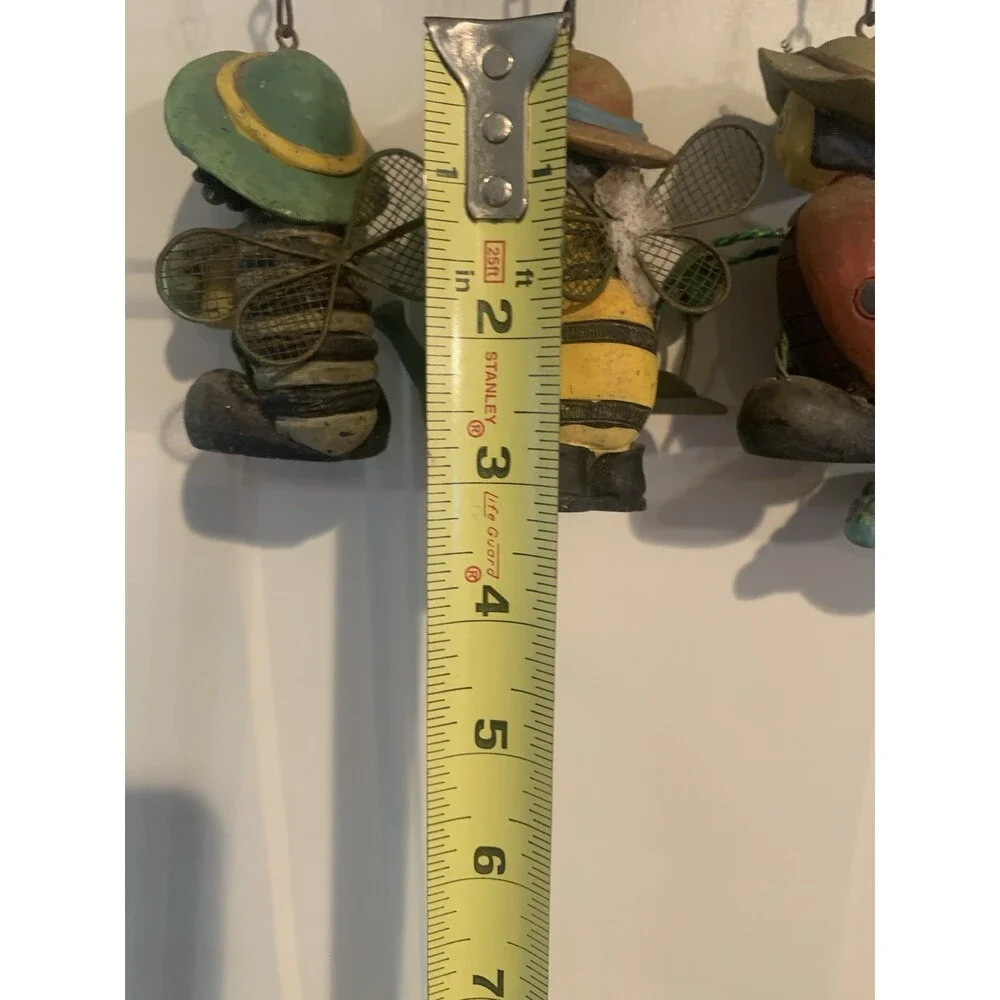 Welcome Busy Bee/Gardening Ceramic Door Hanger Vtg 15”x9”